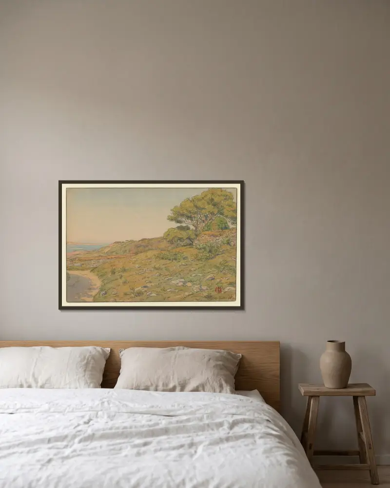 Loguivy, 1898 – Nr. 5 von Henri Rivière gerahmt an einer Wand