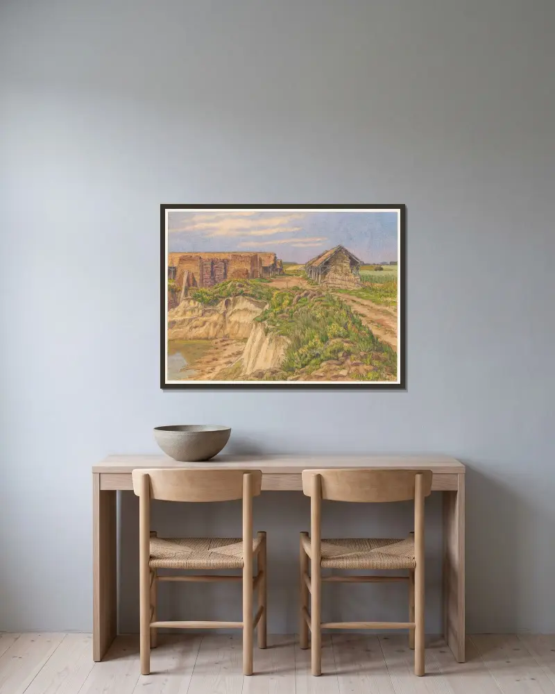 Tôtes, 1923 – Nr. 2 von Henri Rivière gerahmt an einer Wand