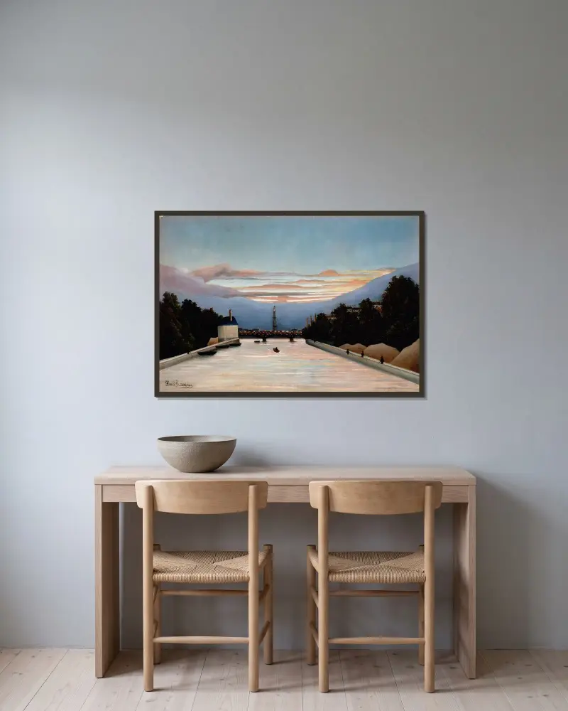 Eiffelova věž, Henri Rousseau v rámu na stěně
