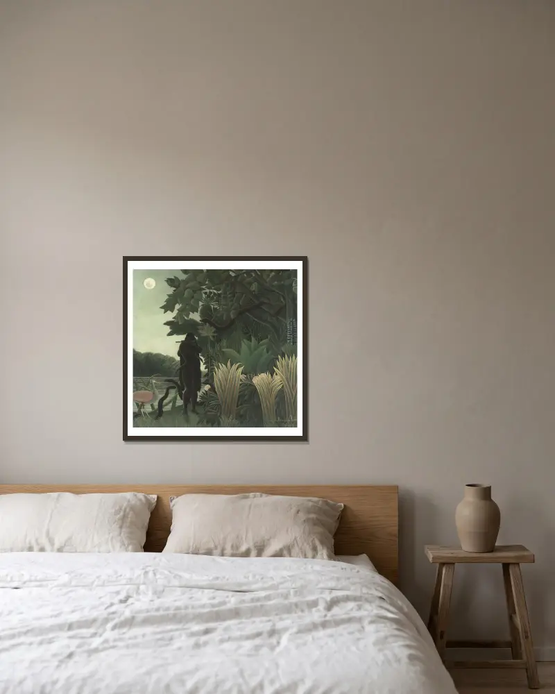 Zaklinaczka węży, Henri Rousseau w ramie na ścianie