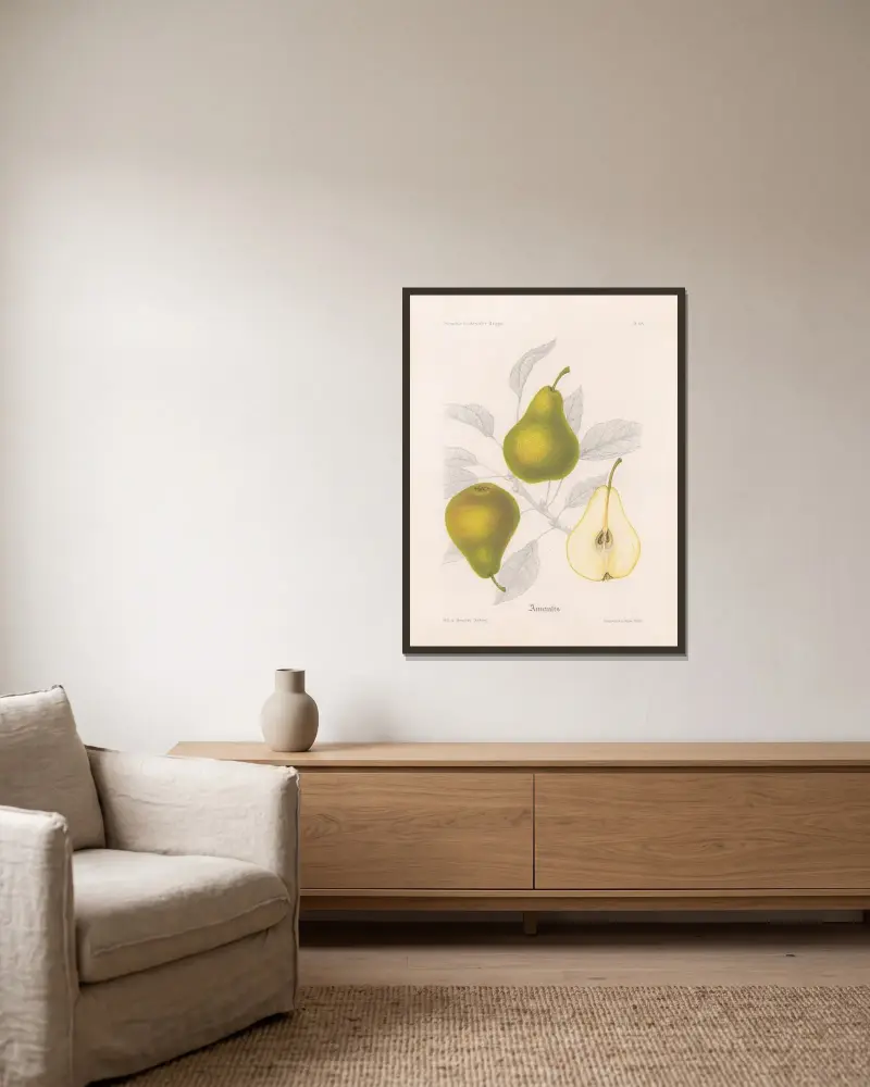 Amanlis av Henriette Sjöberg inramad på en vägg