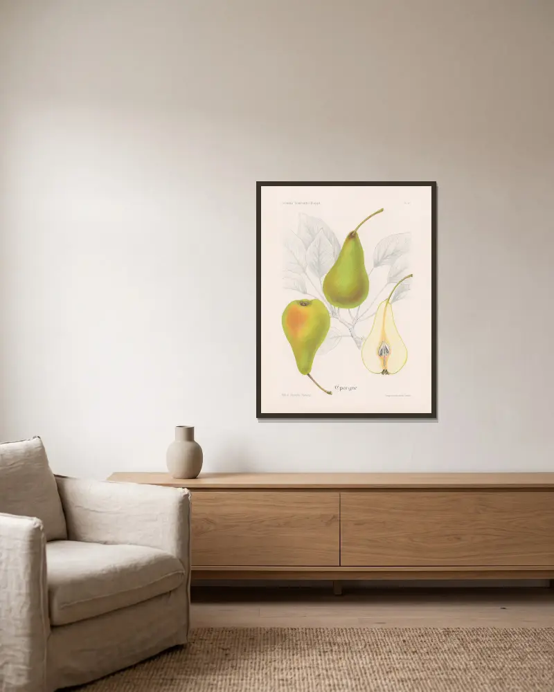 Epargne von Henriette Sjöberg gerahmt an einer Wand