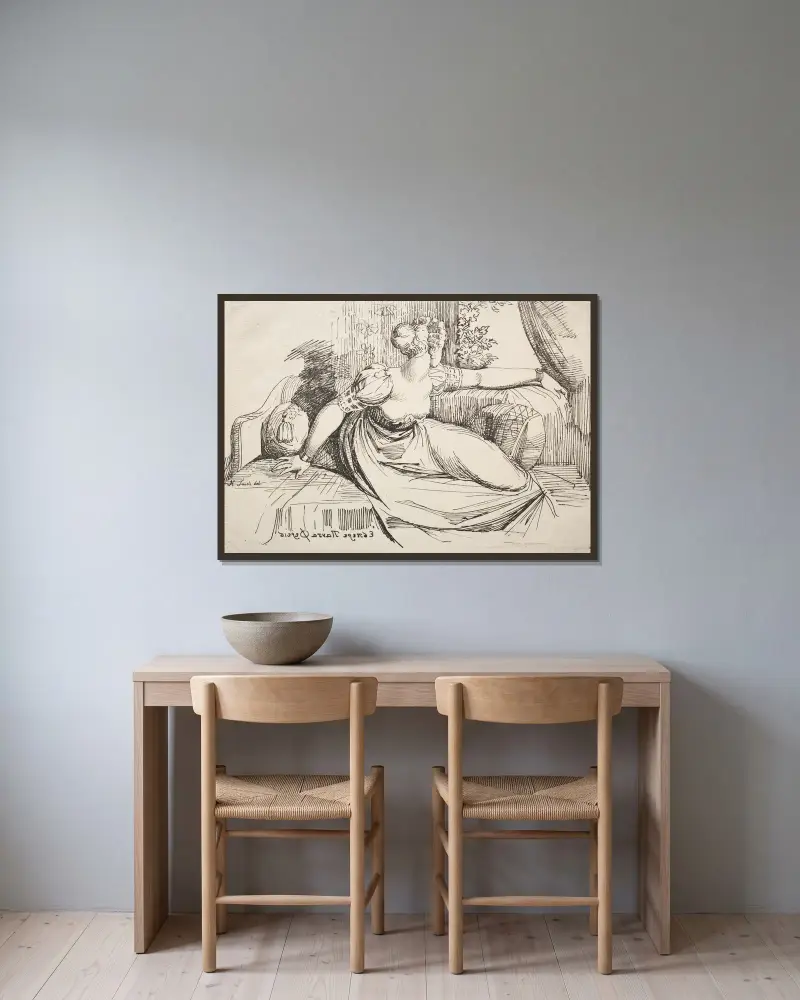 Wieczorze, ty przynosisz wszystko, Henry Fuseli w ramie na ścianie