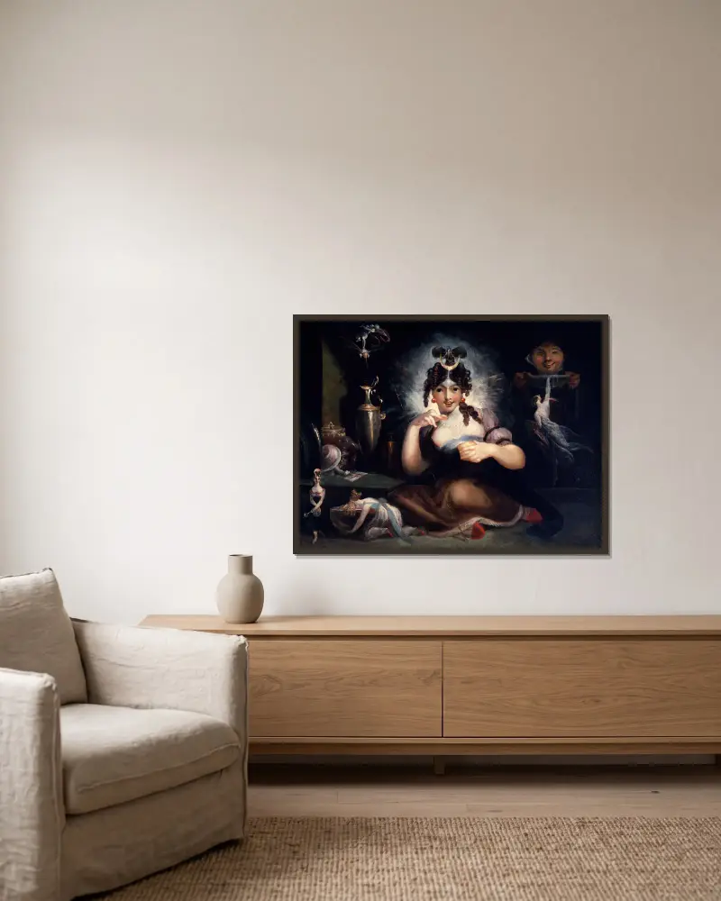 Královna Mab, Henry Fuseli v rámu na stěně