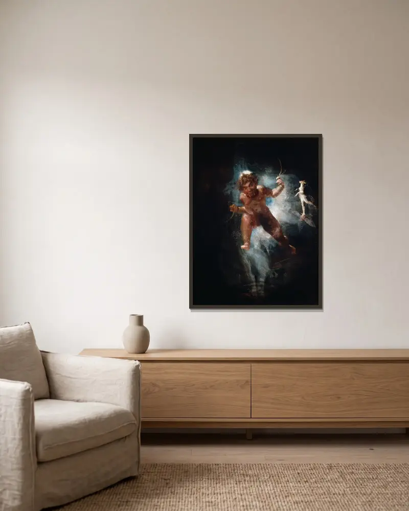 Puck, Henry Fuseli v rámu na stěně