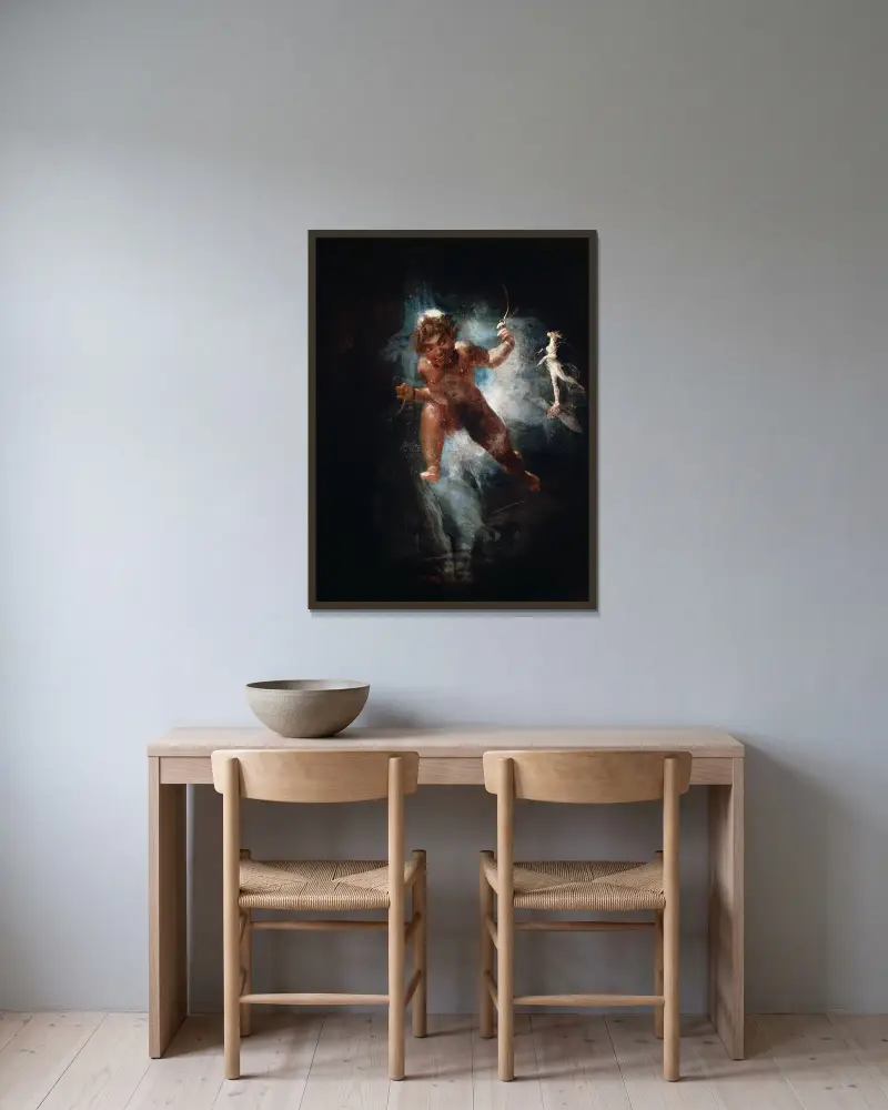 Puck, Henry Fuseli v rámu na stěně