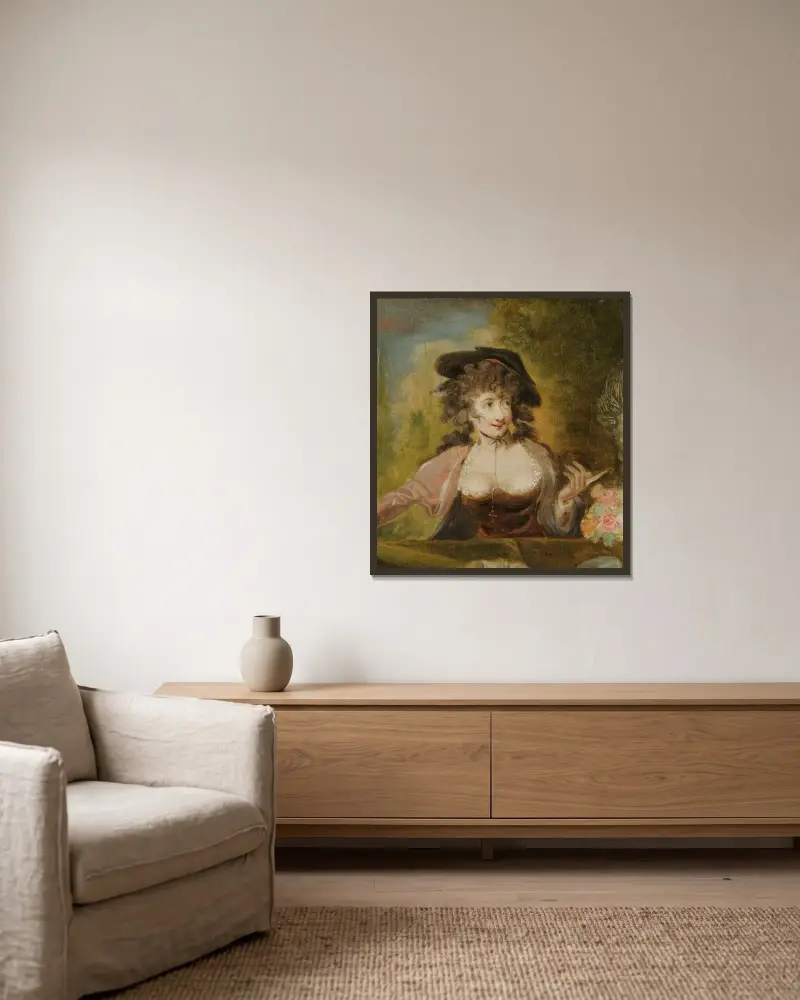 Ursula av Henry Fuseli inramad på en vägg