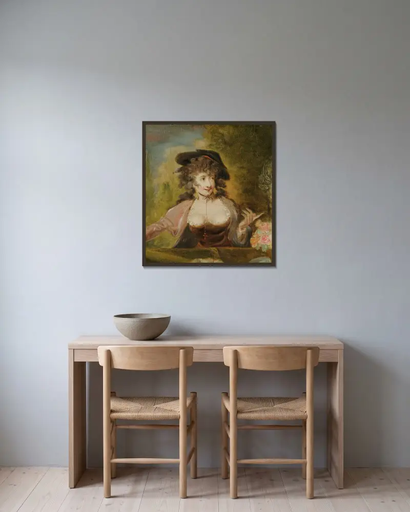 Ursula av Henry Fuseli inramad på en vägg