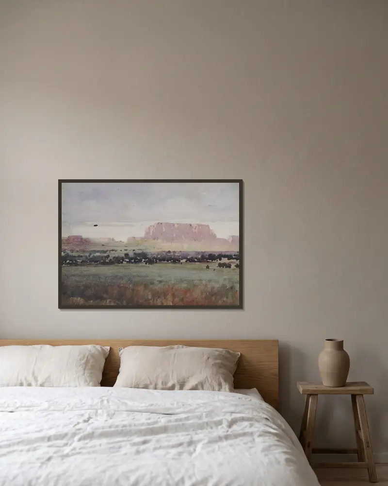 In The Plateau Country, Colorado av William Henry Holmes inramad på en vägg