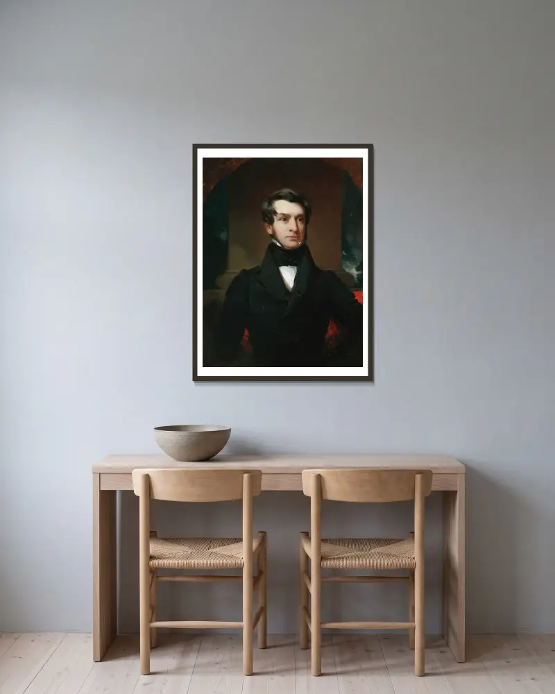 A Gentleman of the Wilkes Family av Henry Inman inramad på en vägg