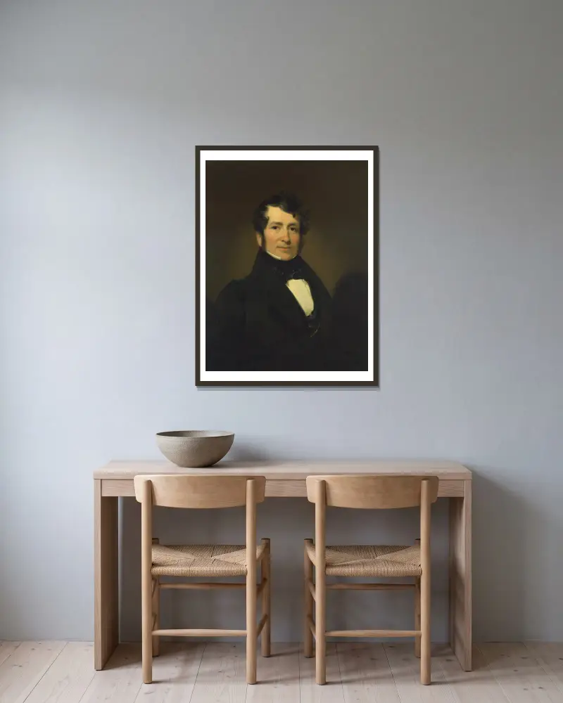 George Pope Morris von Henry Inman gerahmt an einer Wand