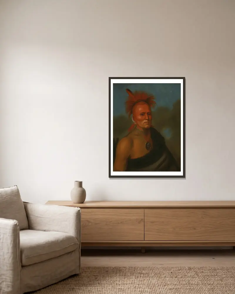 Shar-I-Tar-Ish von Henry Inman gerahmt an einer Wand