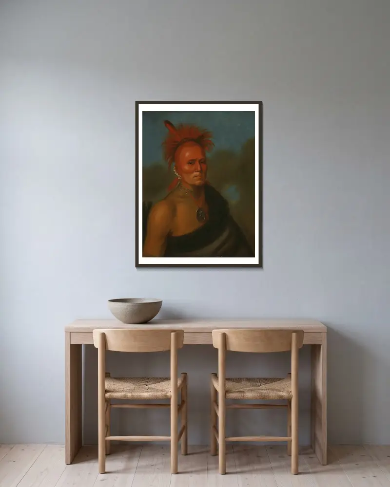 Shar-I-Tar-Ish von Henry Inman gerahmt an einer Wand