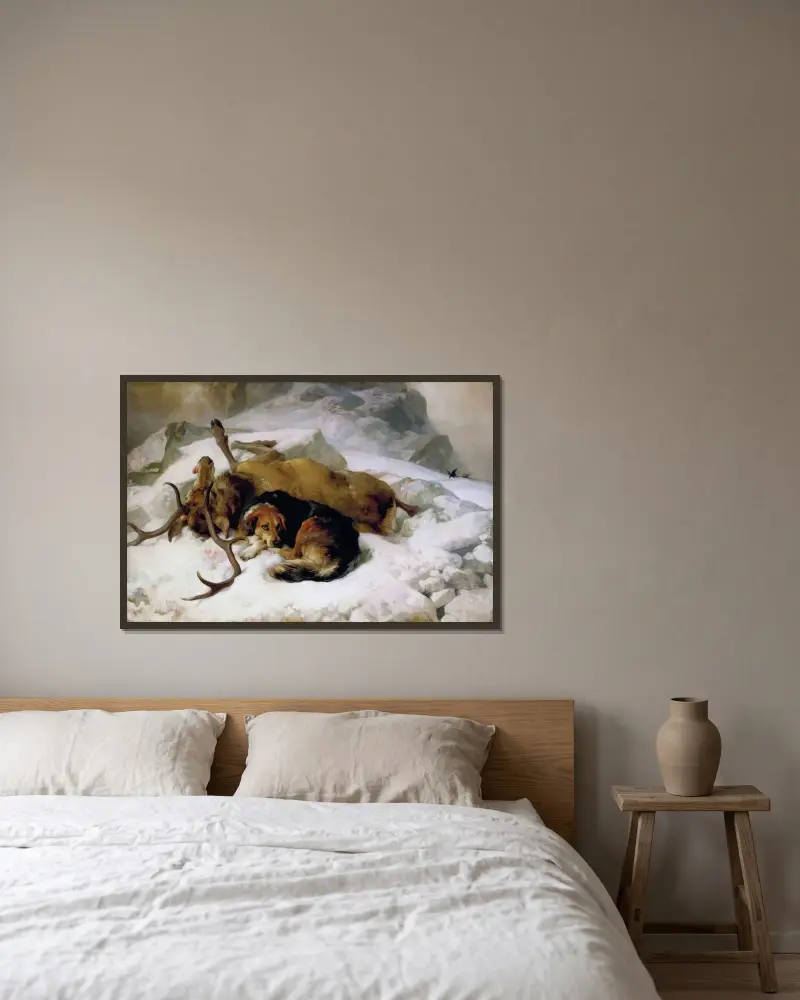 Chevy av Sir Edwin Henry Landseer inramad på en vägg
