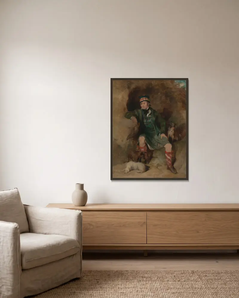 Donald McIntyre, Sir Edwin Henry Landseer w ramie na ścianie