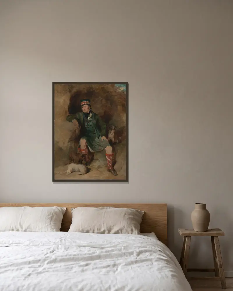 Donald McIntyre, Sir Edwin Henry Landseer w ramie na ścianie