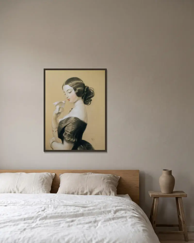 Miss Ellen Power von Sir Edwin Henry Landseer gerahmt an einer Wand