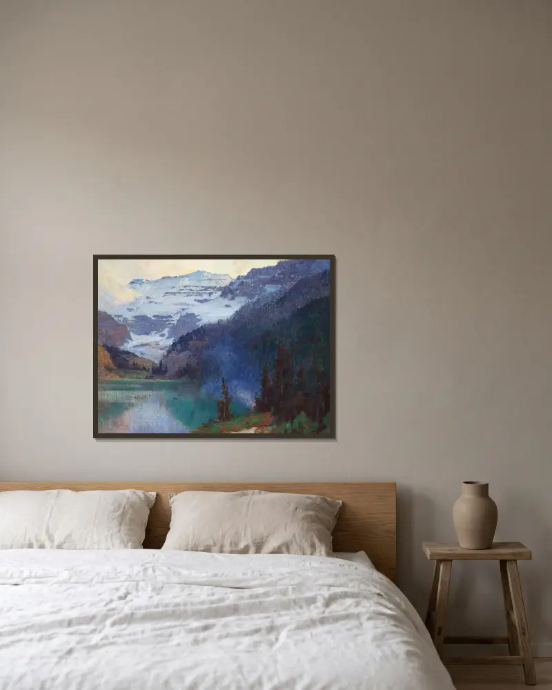 Lake Louise von Edward Henry Potthast gerahmt an einer Wand