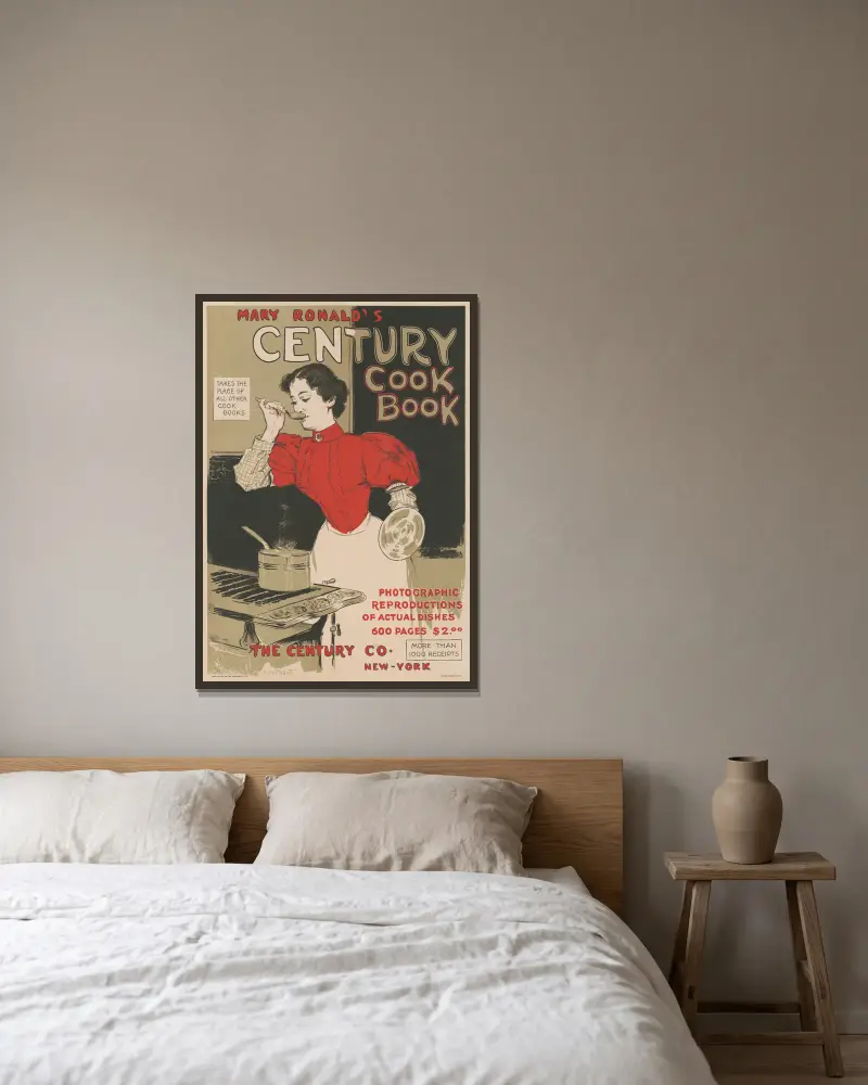 Mary Ronald's Century Cookbook, Edward Henry Potthast w ramie na ścianie