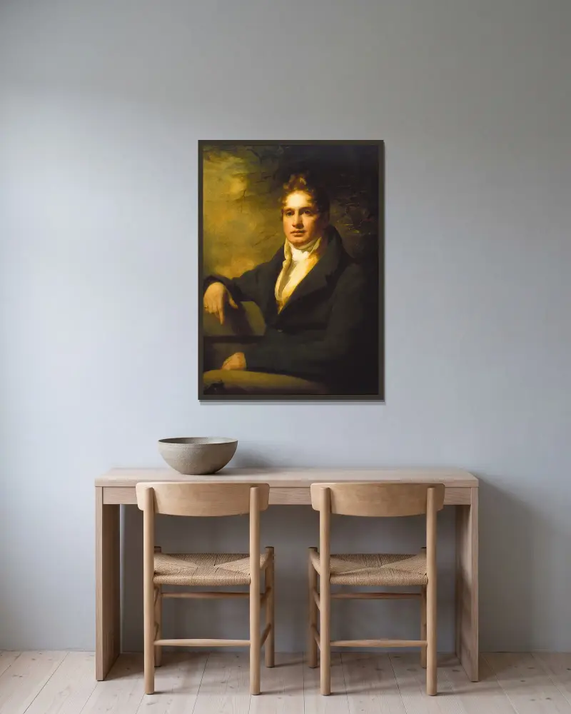 Alexander Murray, 8th Baron Elibank av Sir Henry Raeburn inramad på en vägg