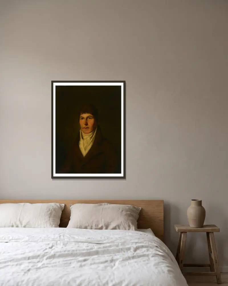 Dr. Mackenzie of Edinburgh av Sir Henry Raeburn inramad på en vägg