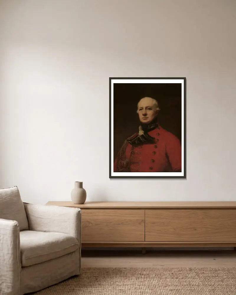 Lieutenant General Duncan Campbell av Sir Henry Raeburn inramad på en vägg