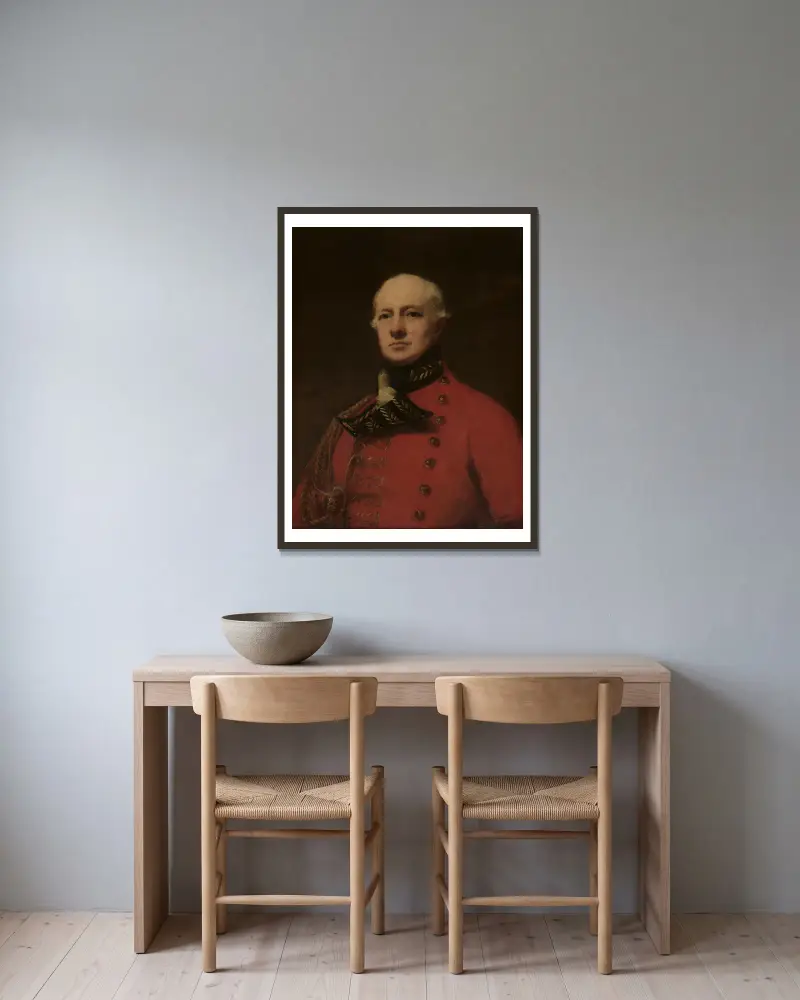 Lieutenant General Duncan Campbell av Sir Henry Raeburn inramad på en vägg