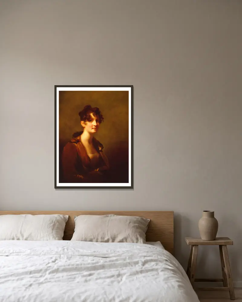 Mrs. Irvine J. Boswell av Sir Henry Raeburn inramad på en vägg