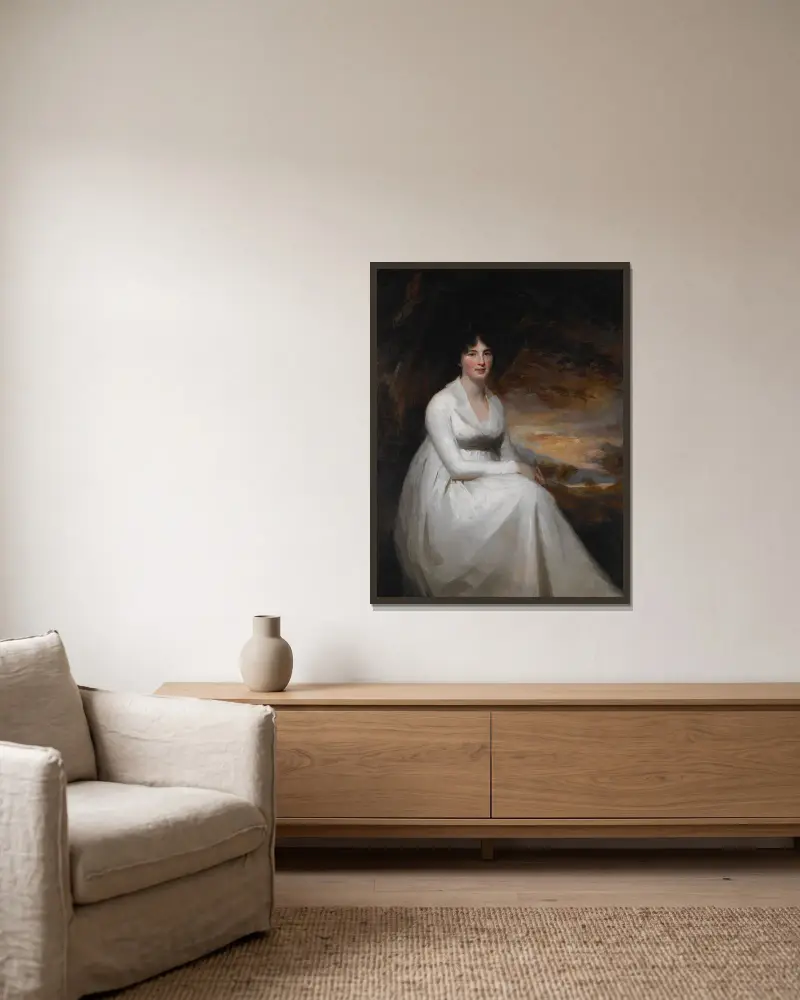 Paní Macdowallová, Sir Henry Raeburn v rámu na stěně