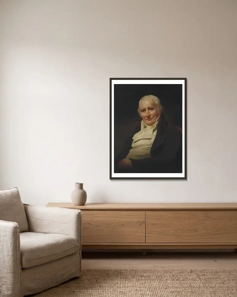 Portrait Of Mr. Spottiswood av Sir Henry Raeburn inramad på en vägg