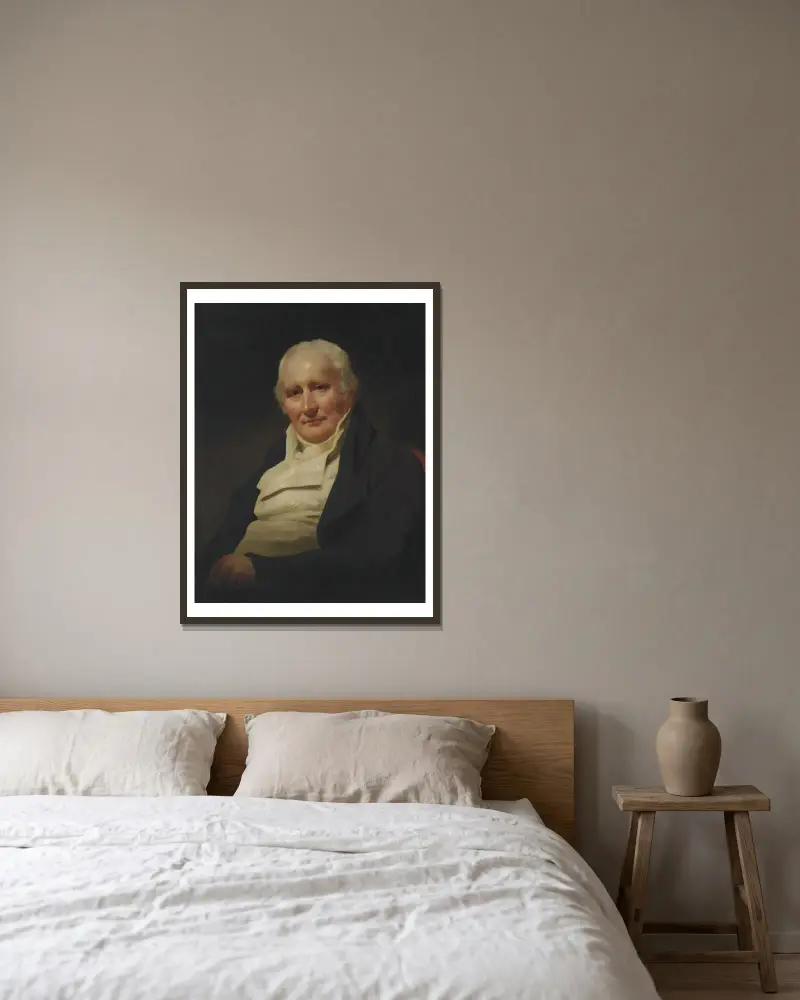 Portrait Of Mr. Spottiswood av Sir Henry Raeburn inramad på en vägg