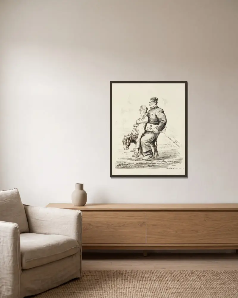 400.000 Stimmen von William Henry Walker gerahmt an einer Wand