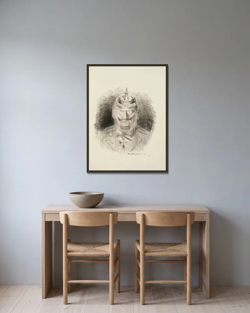Eine zusammengesetzte Darstellung des US-Kongresses von William Henry Walker gerahmt an einer Wand