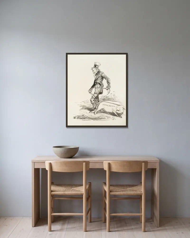 Eine verwickelnde Allianz von William Henry Walker gerahmt an einer Wand