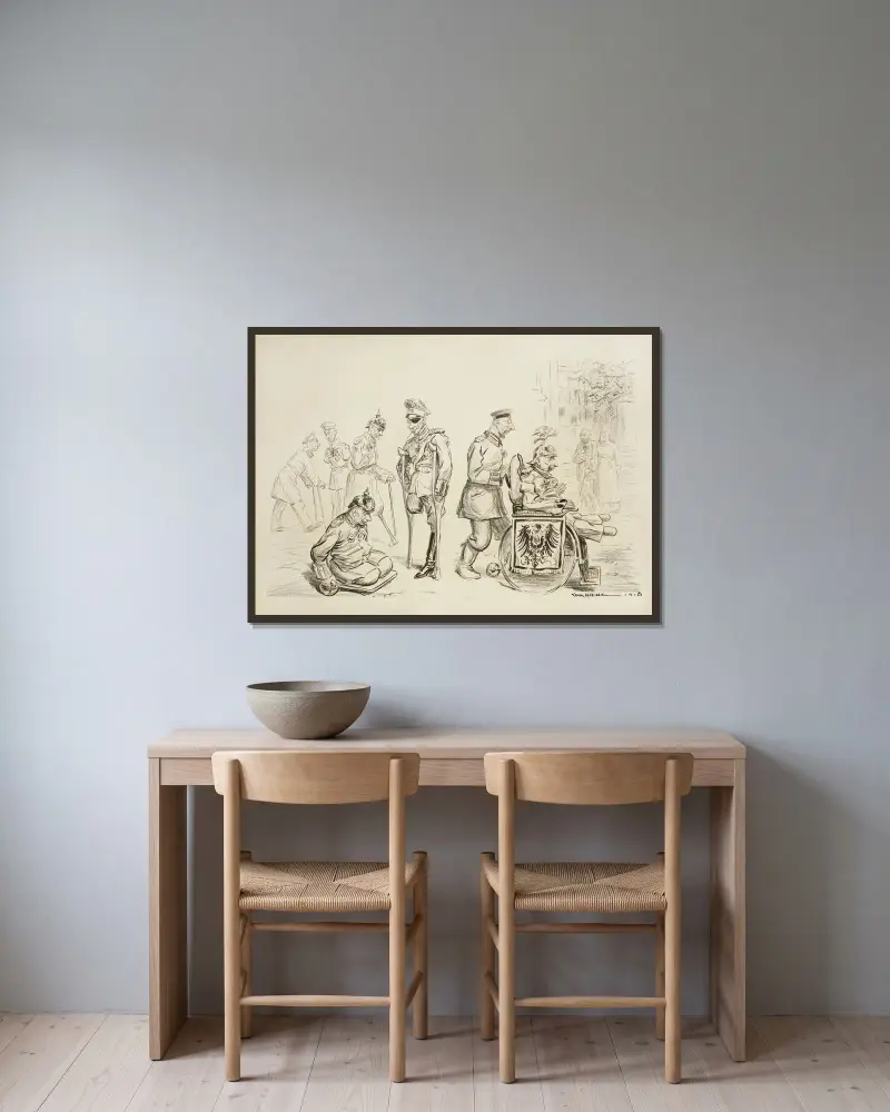 Verluste in der kaiserlichen Familie. Was ist ruhmreicher, als für sein Land zu leiden von William Henry Walker gerahmt an einer Wand