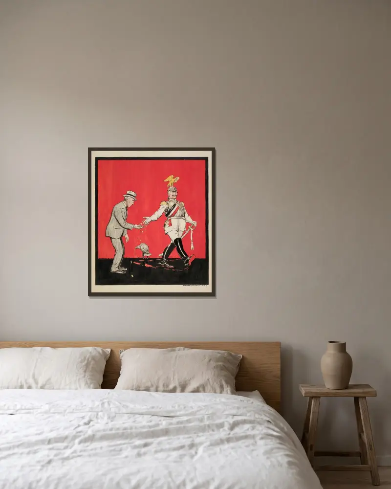 Für die Ertrunkenen von William Henry Walker gerahmt an einer Wand