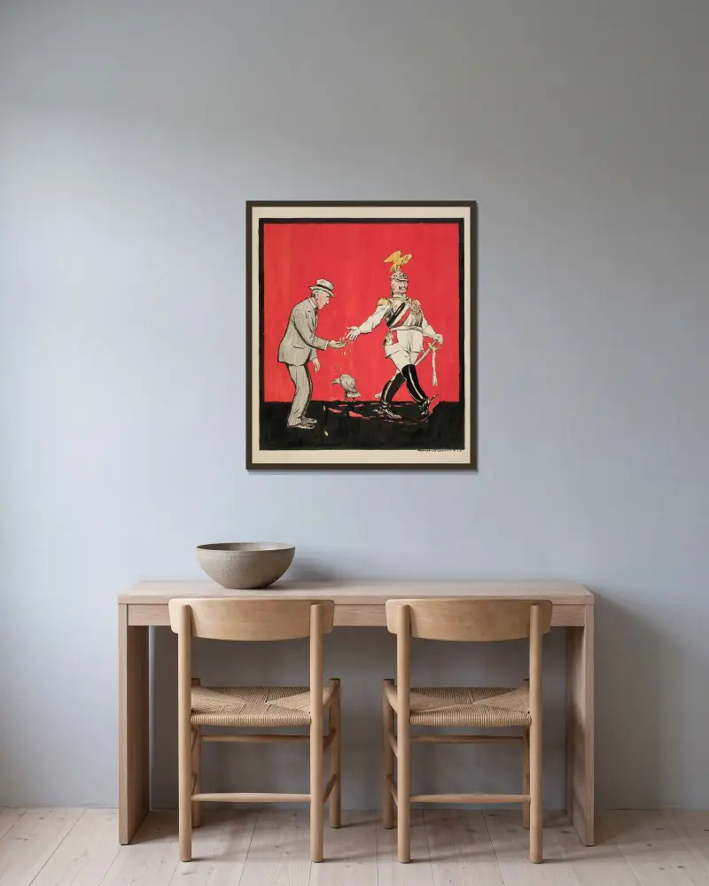 Für die Ertrunkenen von William Henry Walker gerahmt an einer Wand