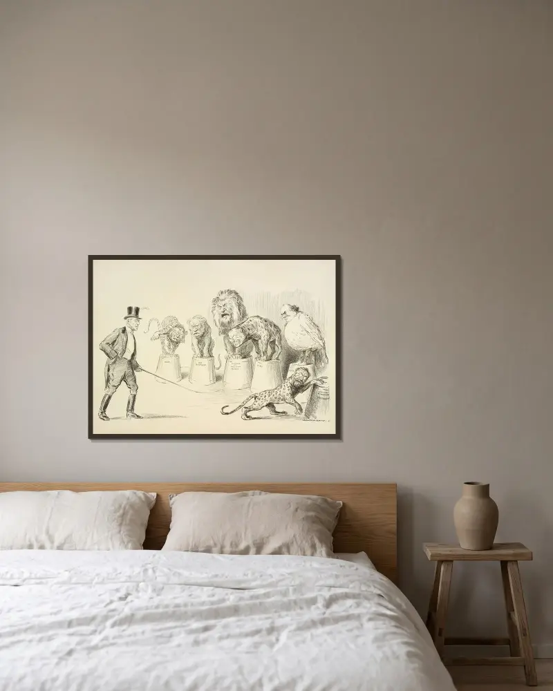 Get back in your place von William Henry Walker gerahmt an einer Wand