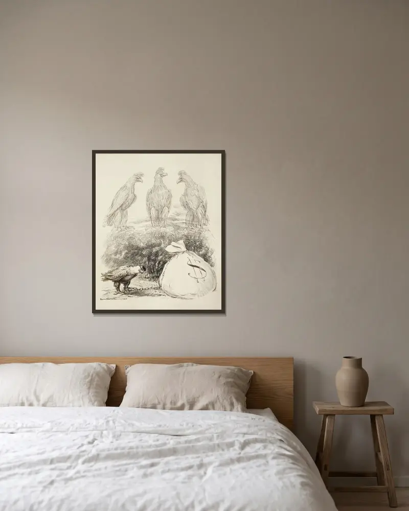 Gespenster der Vergangenheit von William Henry Walker gerahmt an einer Wand