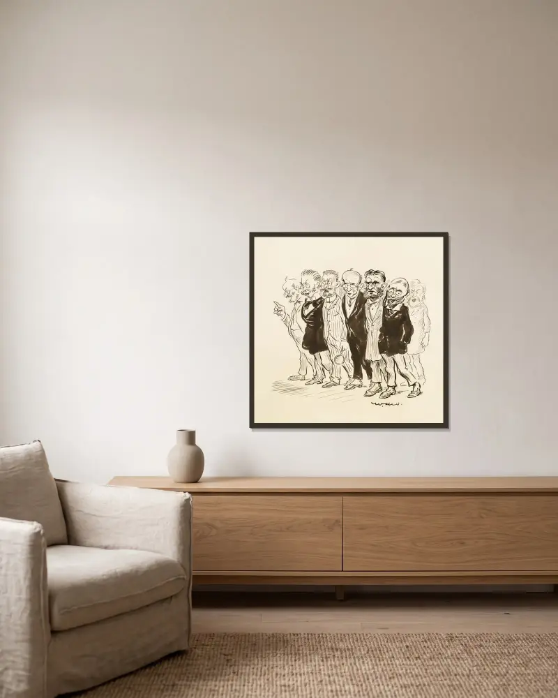 Hem Haw Haw Hem! von William Henry Walker gerahmt an einer Wand