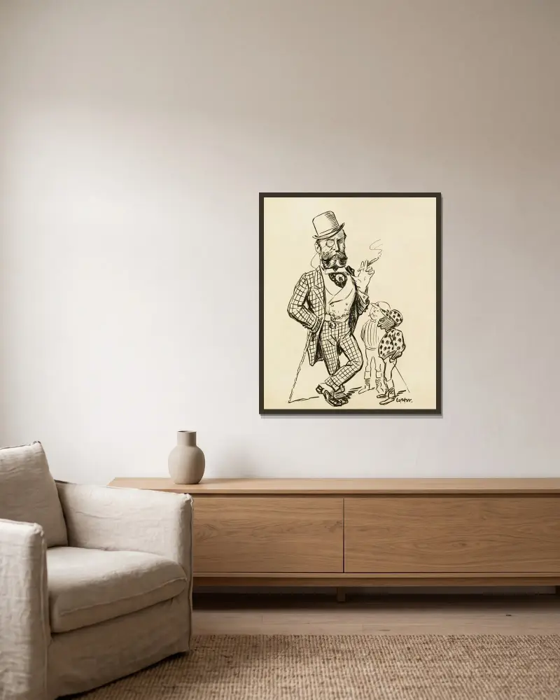 Hughes, Herzog von Albany von William Henry Walker gerahmt an einer Wand