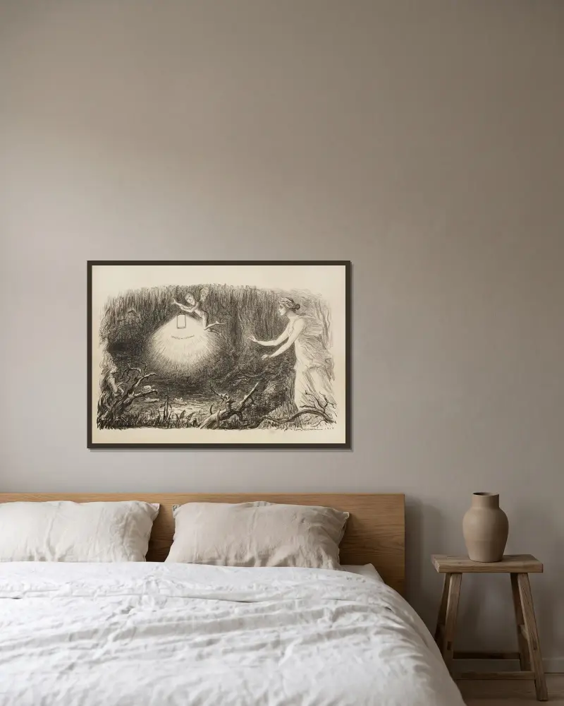 Ignis Fatuns von William Henry Walker gerahmt an einer Wand
