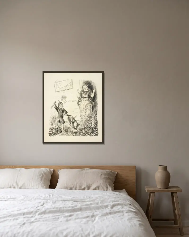 Ist er nicht einfach reizend! von William Henry Walker gerahmt an einer Wand