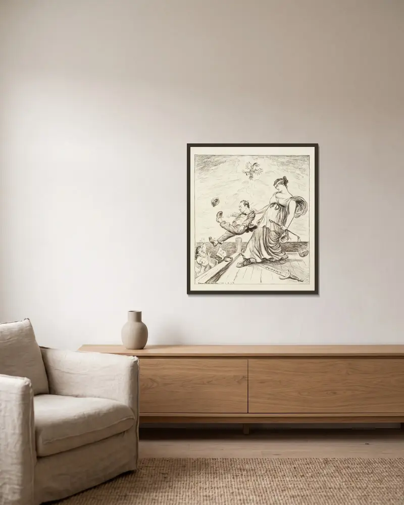 Gerechtigkeit für Josephus von William Henry Walker gerahmt an einer Wand