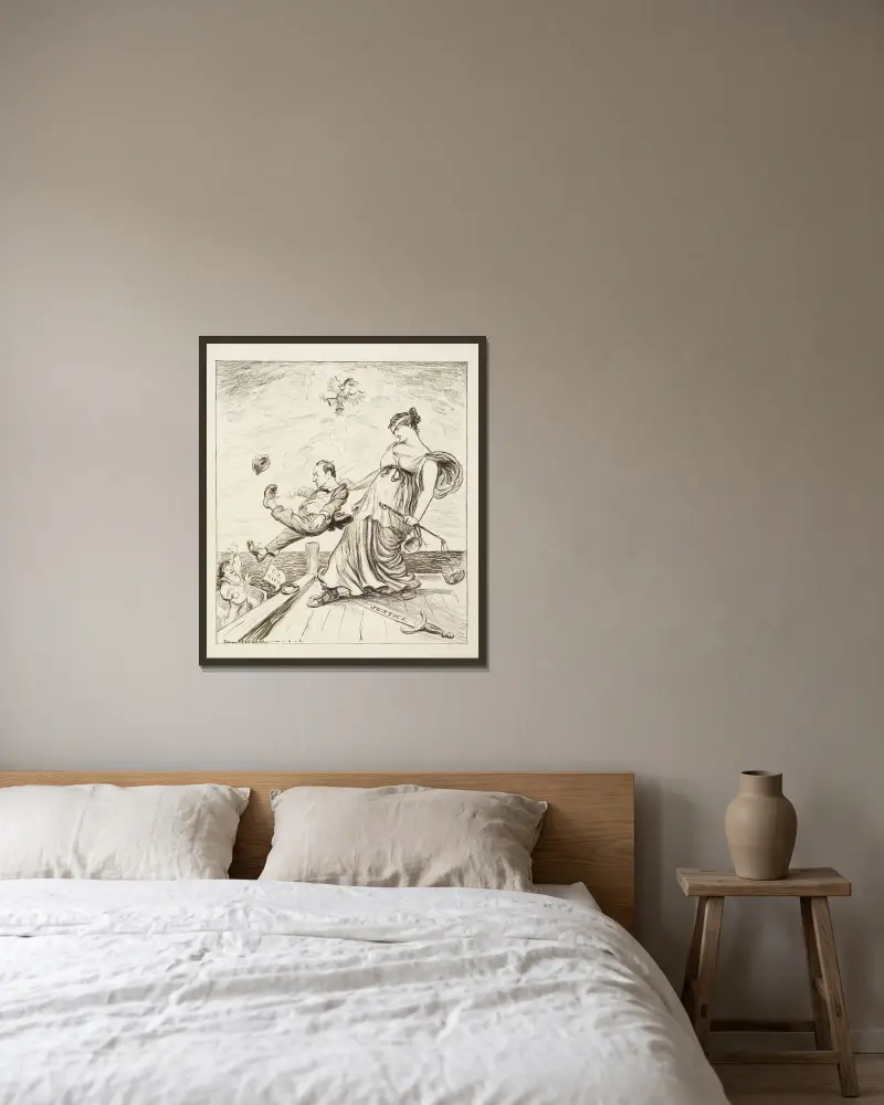 Gerechtigkeit für Josephus von William Henry Walker gerahmt an einer Wand