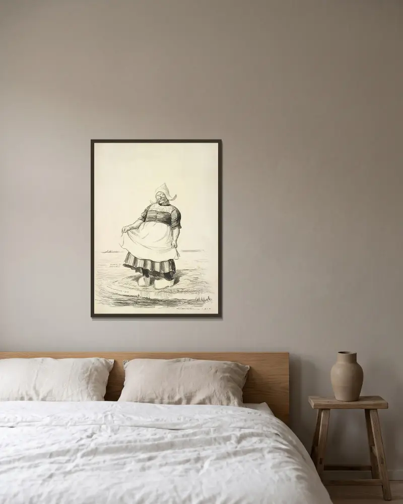 Stehend mit zögernden Füßen; Wo Bach und Fluss sich treffen. Longfellow von William Henry Walker gerahmt an einer Wand