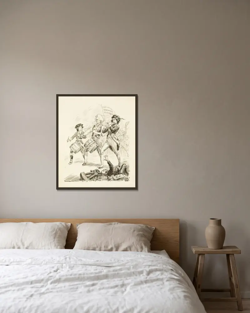 Der Geist von '09 von William Henry Walker gerahmt an einer Wand