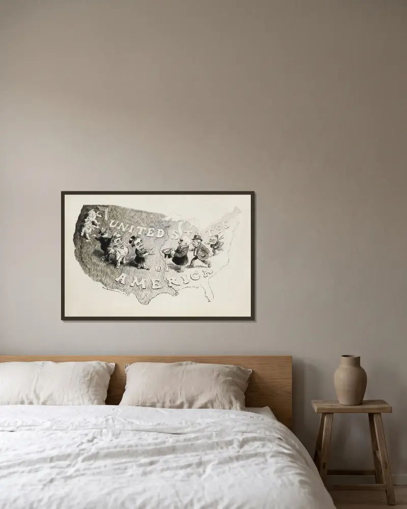 Stany Zjednoczone Guggenhelmerica, William Henry Walker w ramie na ścianie