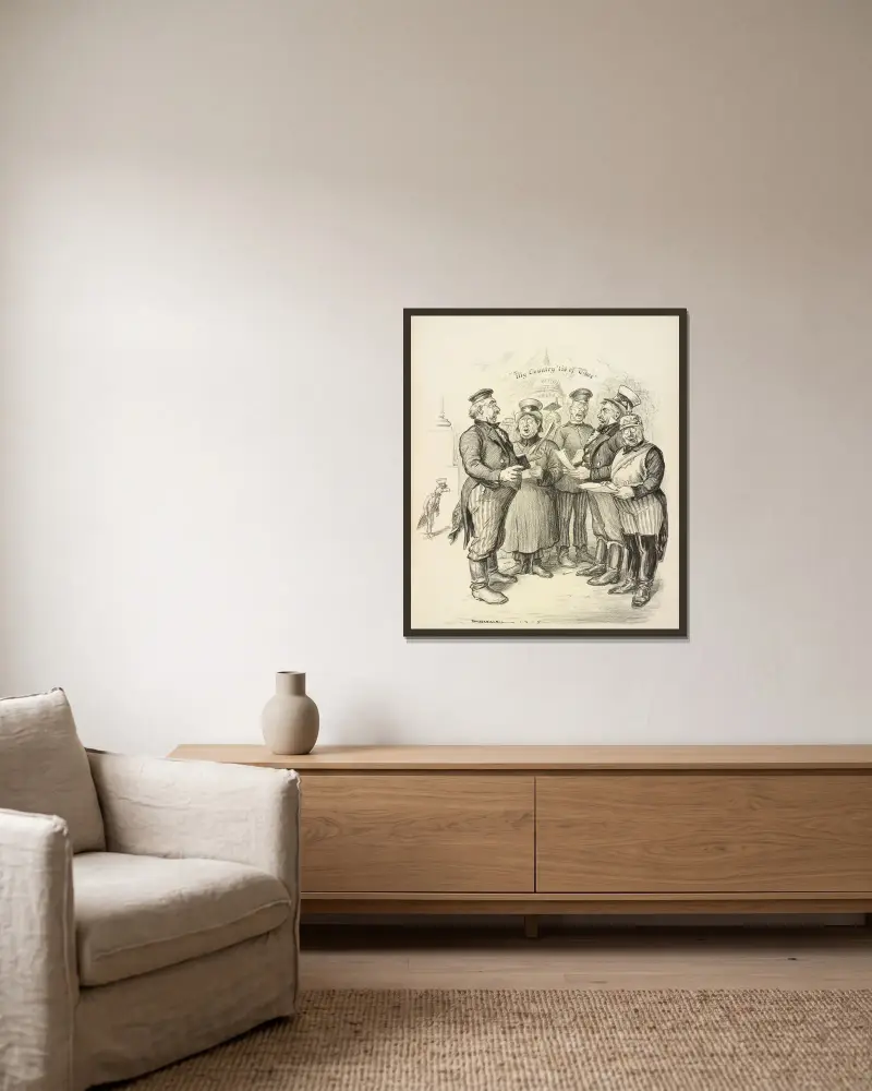 Wessen Land von William Henry Walker gerahmt an einer Wand