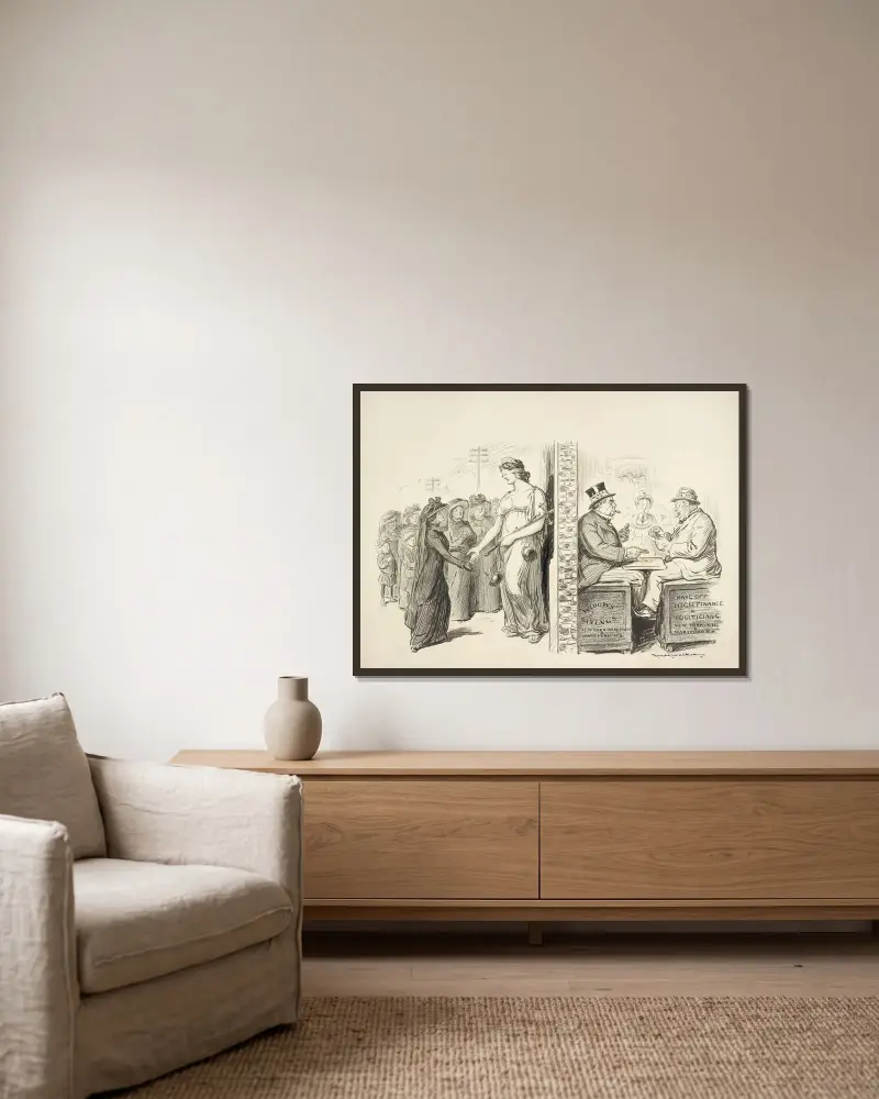Werden sie es begreifen von William Henry Walker gerahmt an einer Wand